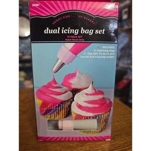 Sunny‎ Side Up Backery. Dual Icing Bag Set  14 Piece Set